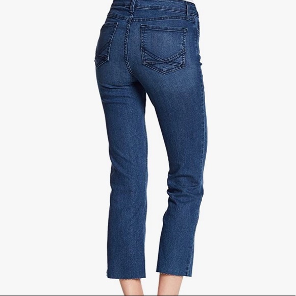 NYDJ Marilyn Straight Lift & Tuck Technology Raw Hem High Rise Jeans NWT Size 14 - Picture 3 of 16